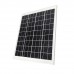 FixtureDisplays® 10W Solar Panel with 2600 MAH Battery 12 V, Peak 17V, 16.5X13.3X0.75
